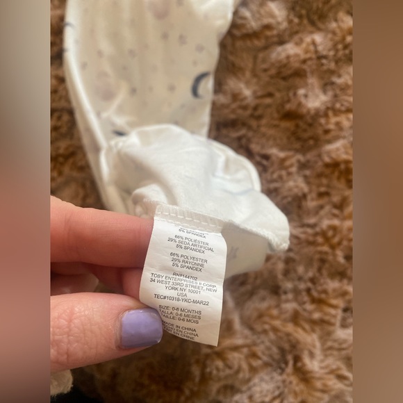 Like new gender neutral celestial baby sleep suit and hat - Picture 2 of 4